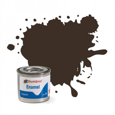 Humbrol Enamel No 10 Service Brown - Gloss - Tinlet (14ml)